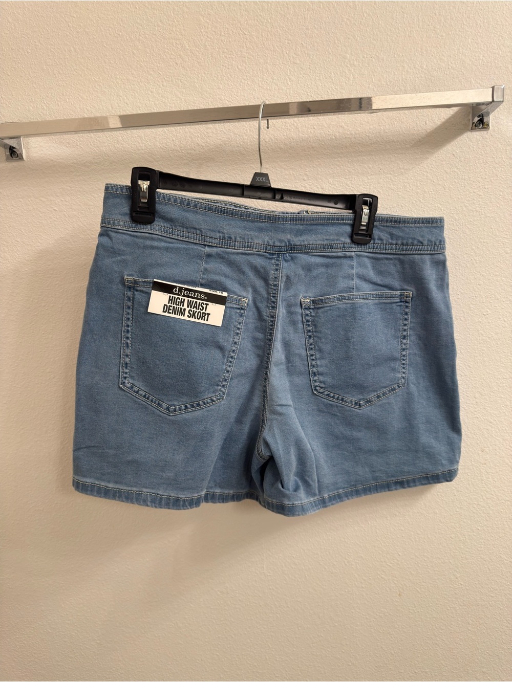 d. jeans Light Blue High Waist Denim Skort